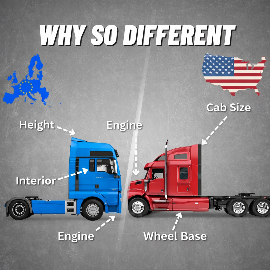 Why American Trucks Look So Different from European Ones