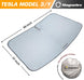 Car sunshade with dimensions and Magnelex branding on a white background