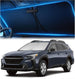 Subaru Outback windshield sunshade designed to block sunlight and reduce cabin heat
