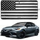 American flag patterned sunshade shown on a Toyota Camry for visual reference.