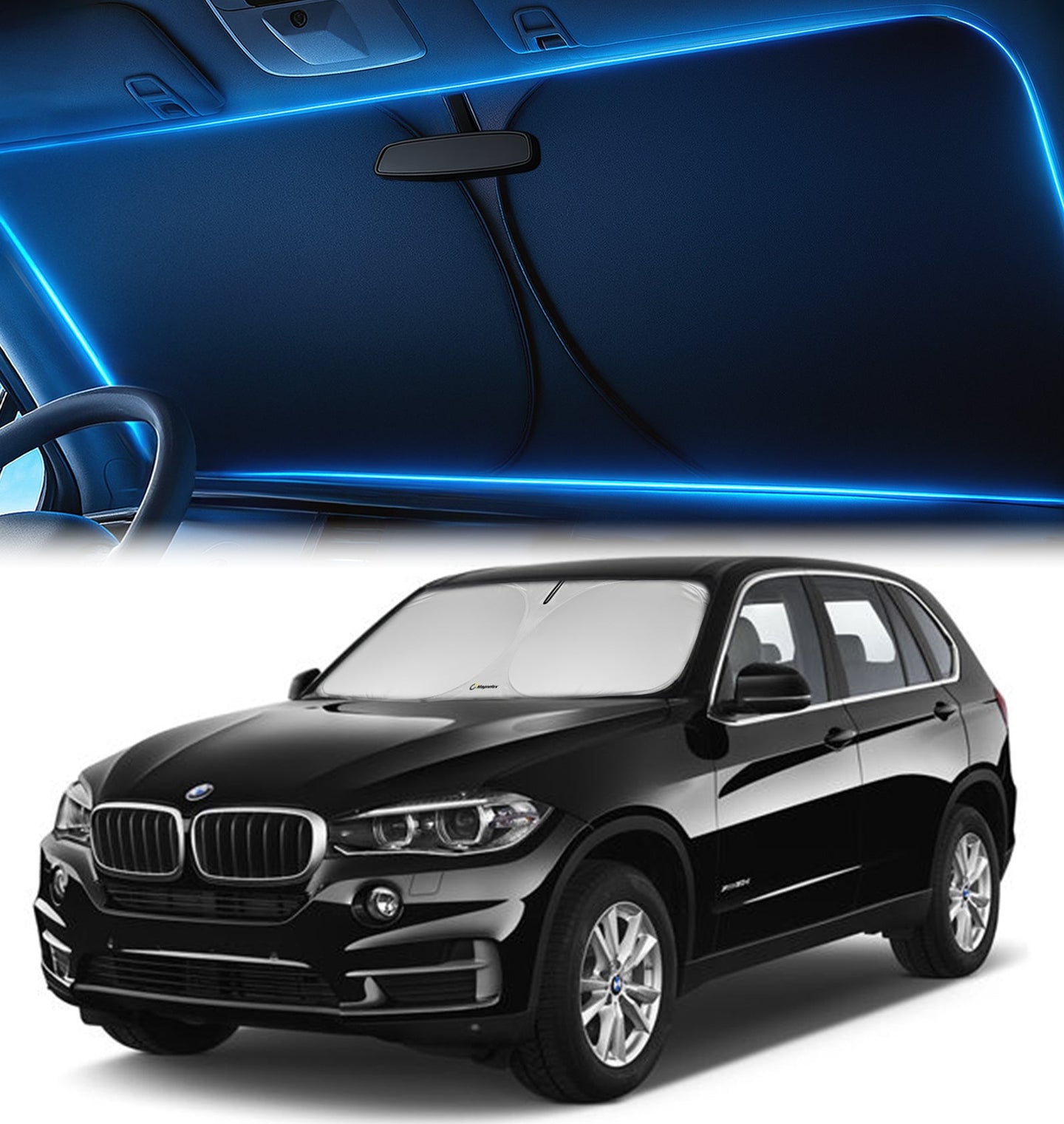 Custom-Fit Windshield Sunshade for BMW X5 2014-2018