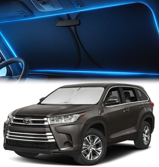 Custom-Fit Windshield Sunshade for Toyota Highlander 2014-2019