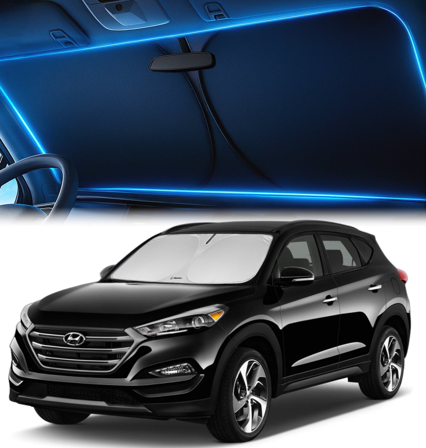 Custom-Fit Windshield Sunshade for Hyundai Tucson 2016-2021