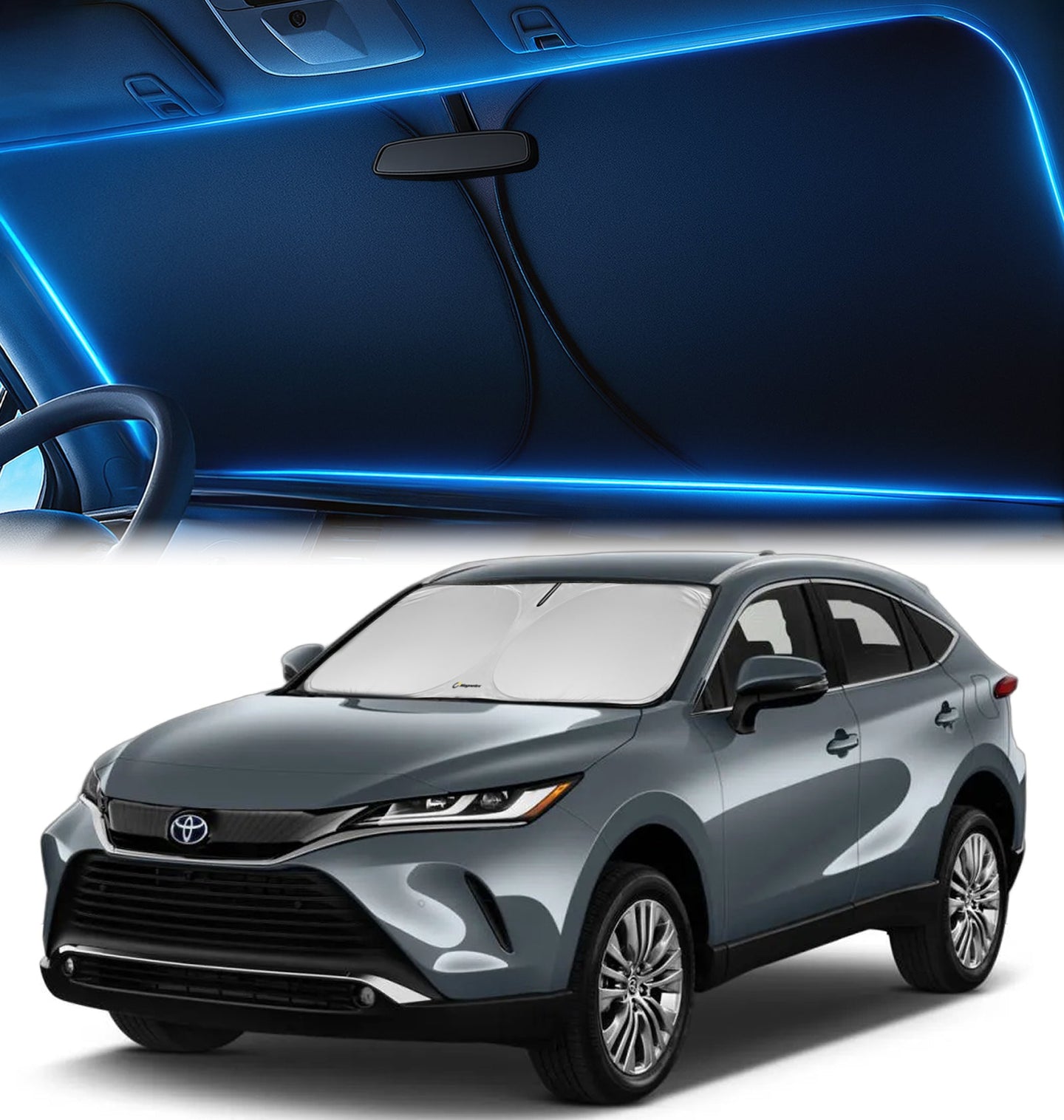 Custom-Fit Windshield Sunshade for Toyota Venza 2021-2024