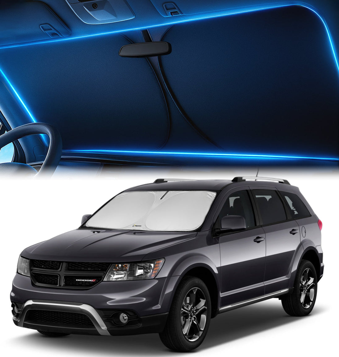 Custom-Fit Windshield Sunshade for Dodge Journey 2009-2020