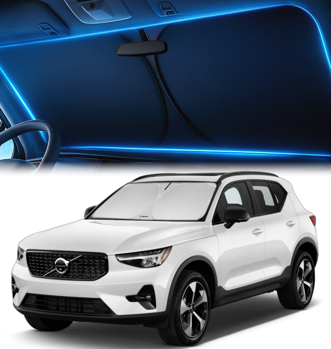 Custom-Fit Windshield Sunshade for Volvo XC40 2019-2026