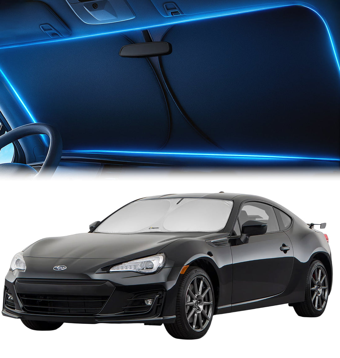 Custom-Fit Windshield Sunshade for Subaru BRZ 2012-2021