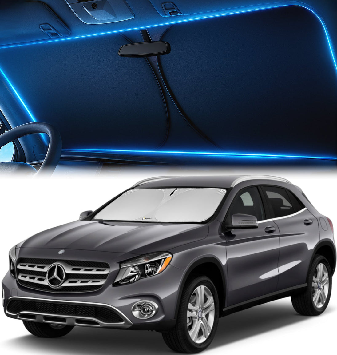 Custom-Fit Windshield Sunshade for Mercedes GLA 2015-2020