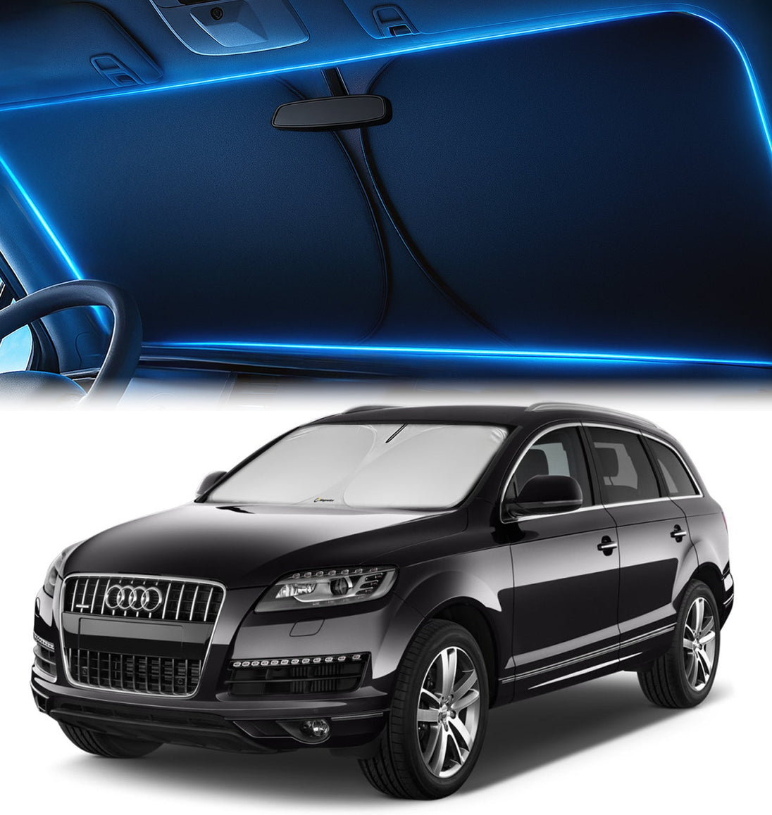Custom-Fit Windshield Sunshade for Audi Q7 2007-2015
