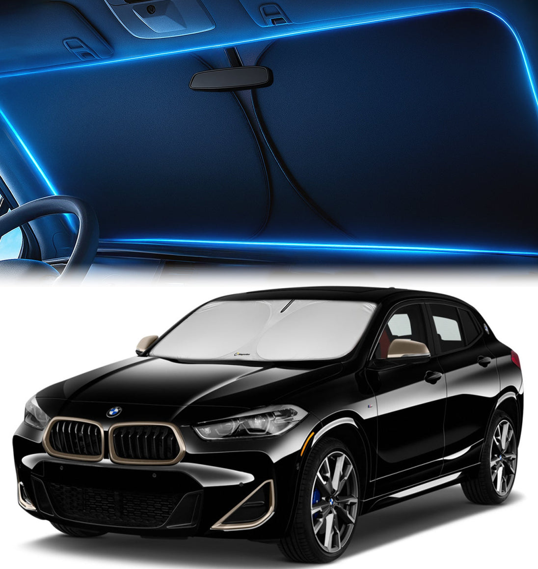 Custom-Fit Windshield Sunshade for BMW X2 2018-2023