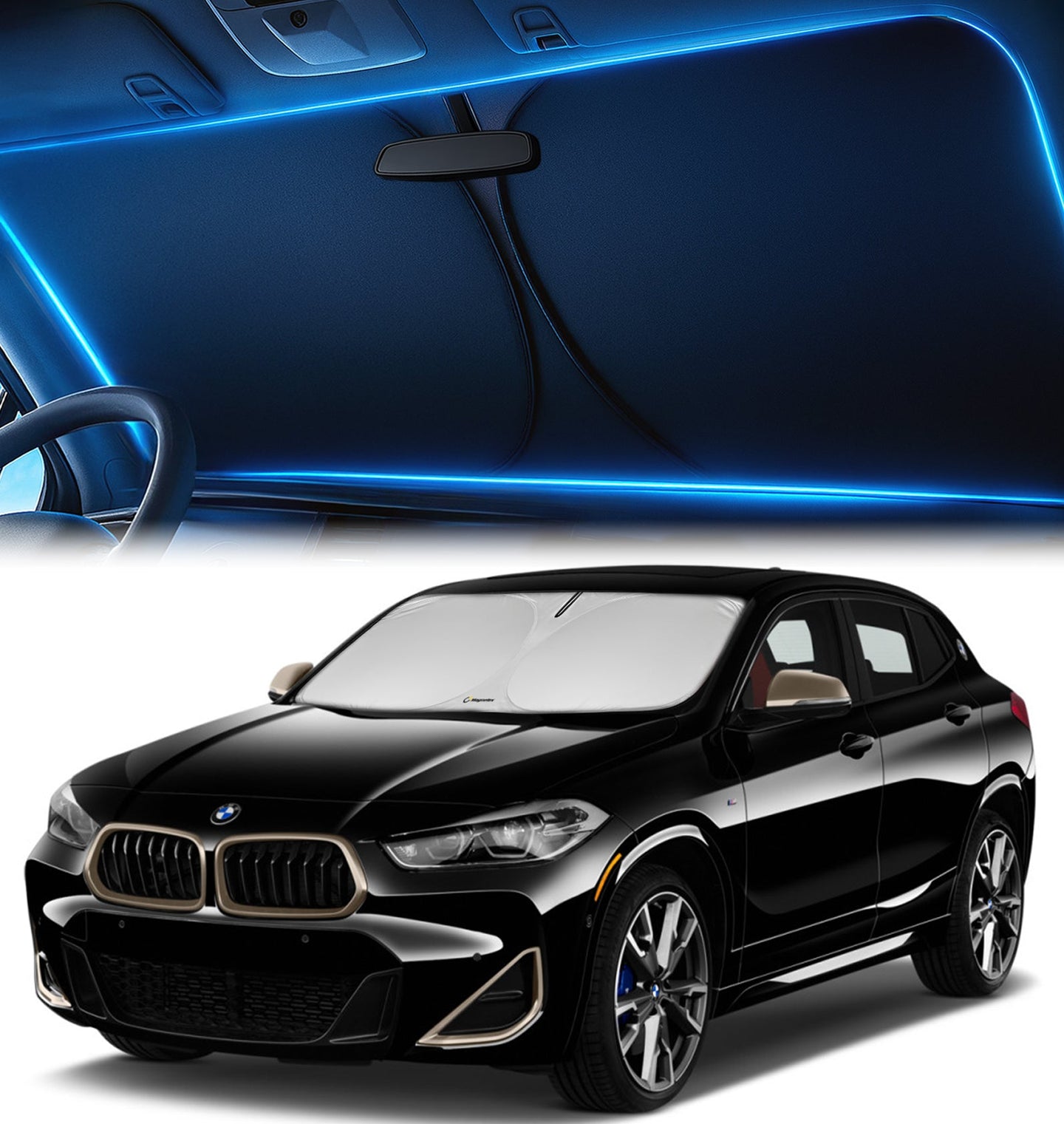 Custom-Fit Windshield Sunshade for BMW X2 2018-2023