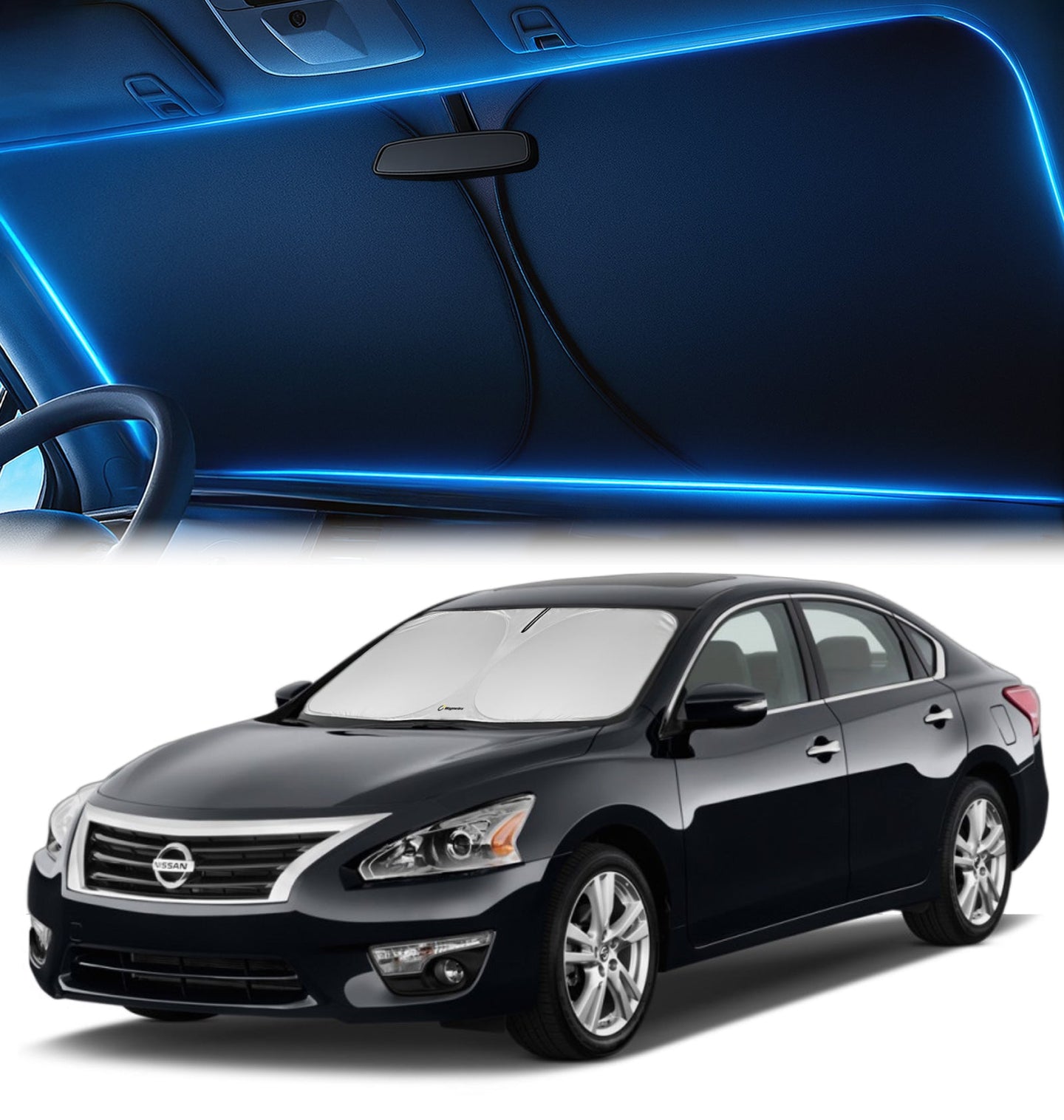 Custom-Fit Windshield Sunshade for Nissan Altima 2013-2018