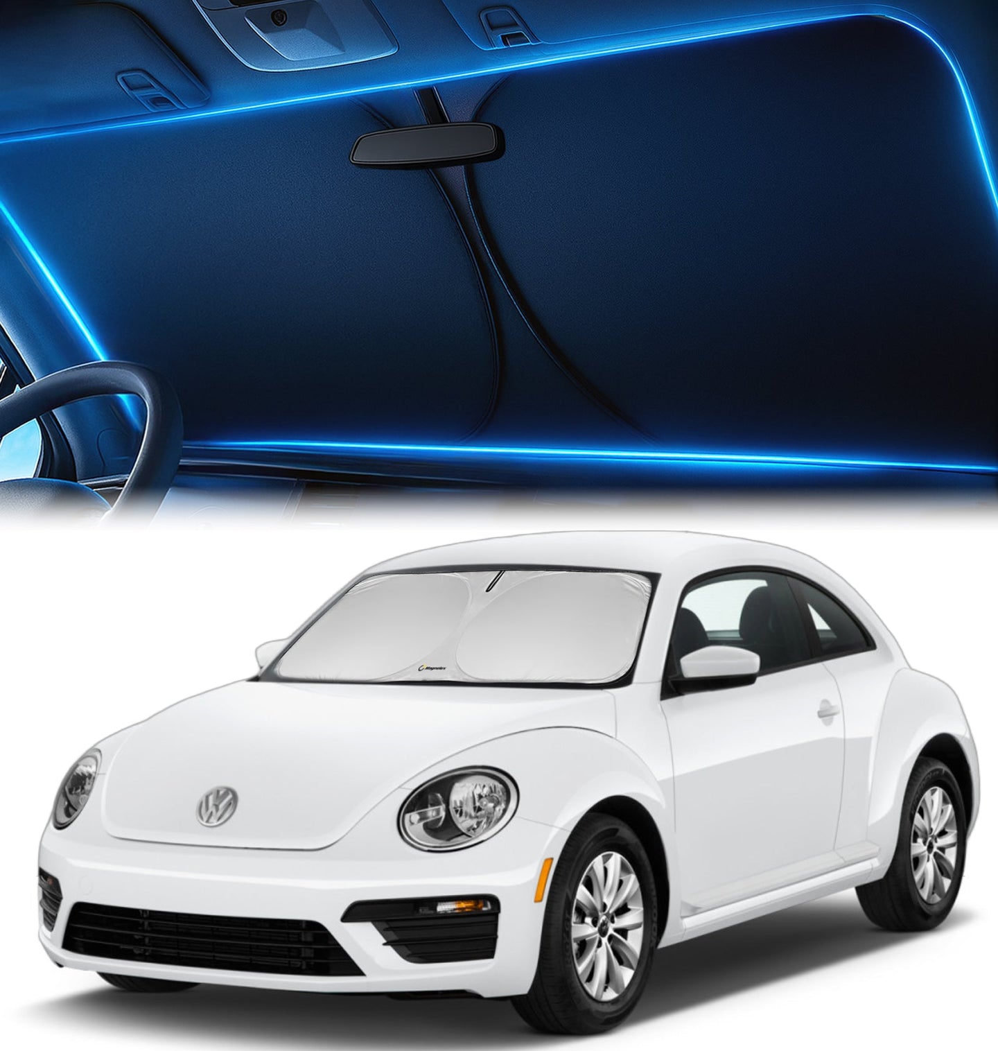 Custom-Fit Windshield Sunshade for Volkswagen Beetle 2012-2019