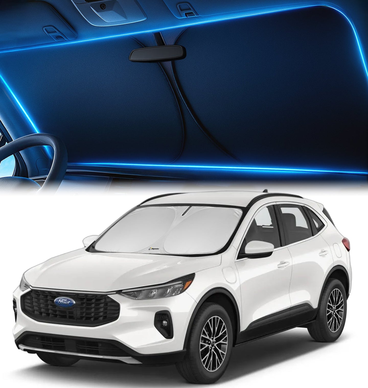 Custom-Fit Windshield Sunshade for Ford Escape 2020-2026