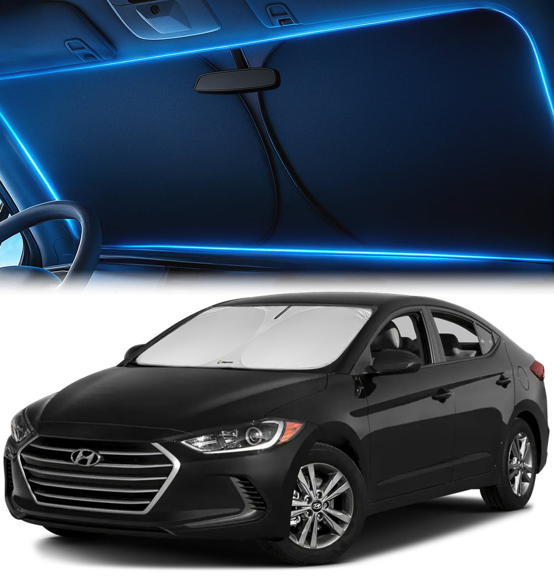 Custom-Fit Windshield Sunshade for Hyundai Elantra 2017-2020