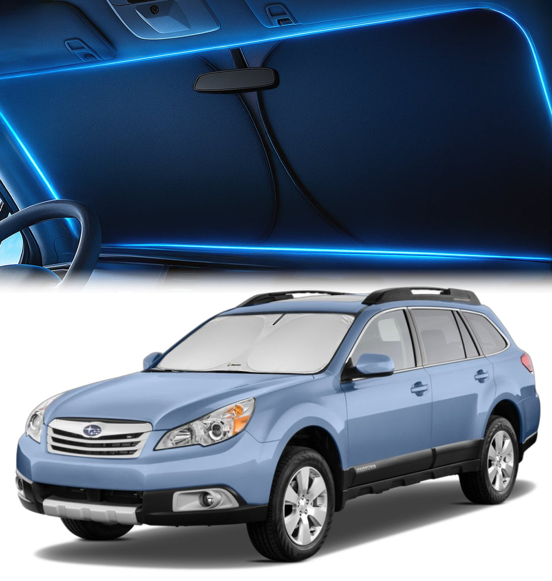 Custom-Fit Windshield Sunshade for Subaru Outback 2010-2014