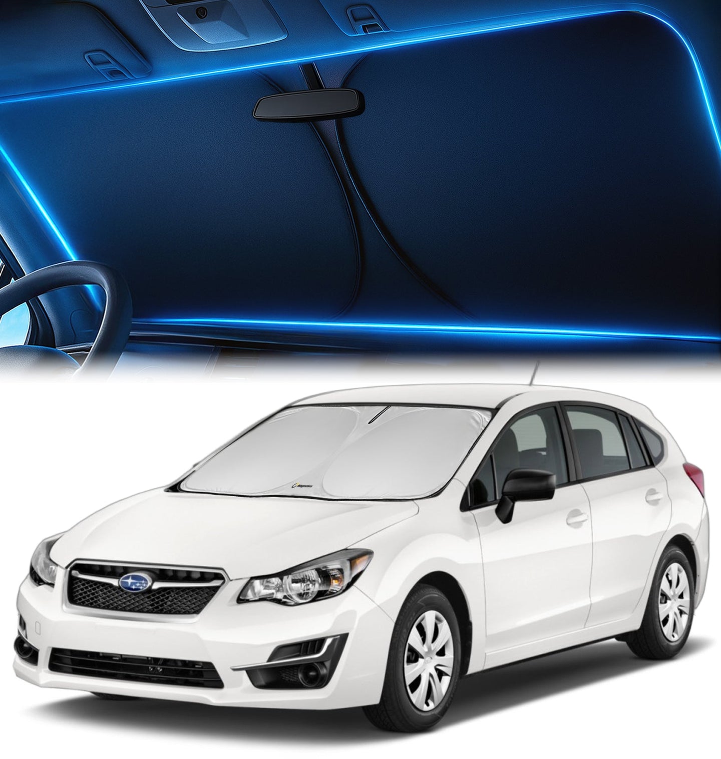 Custom-Fit Windshield Sunshade for Subaru Impreza 2008-2016