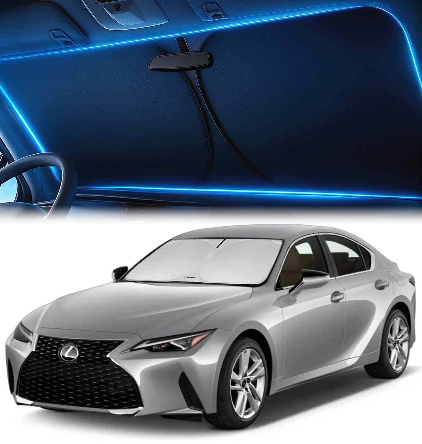 Custom-Fit Windshield Sunshade for Lexus IS 2014-2026
