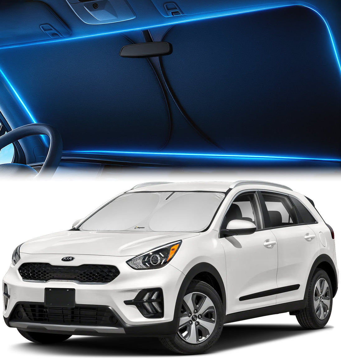 Custom-Fit Windshield Sunshade for Kia Niro 2017-2022