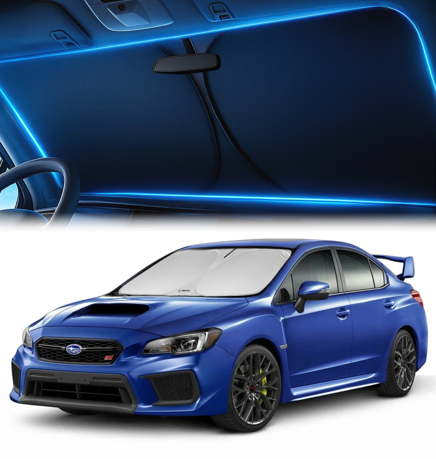 Custom-Fit Windshield Sunshade for Subaru WRX, WRX STI 2015-2021
