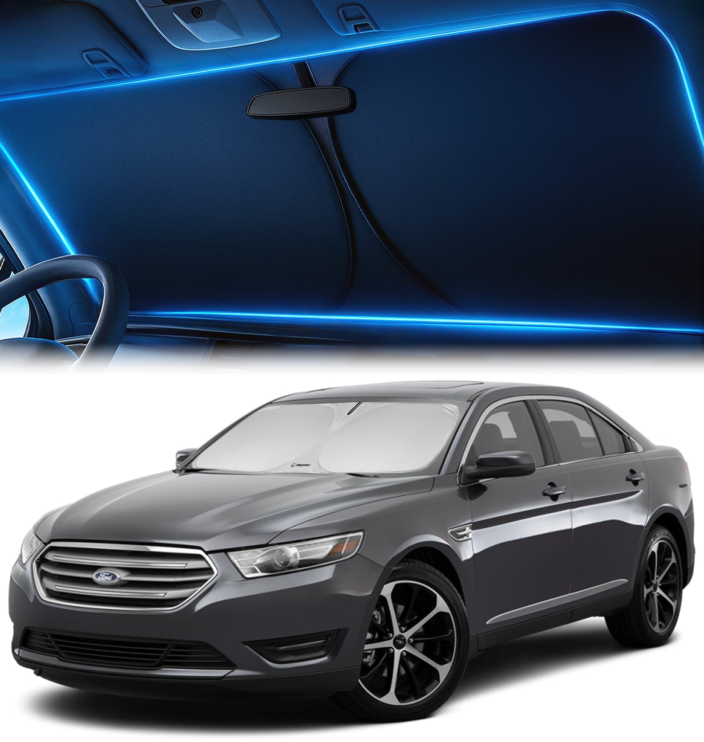 Custom-Fit Windshield Sunshade for Ford Taurus 2013-2019