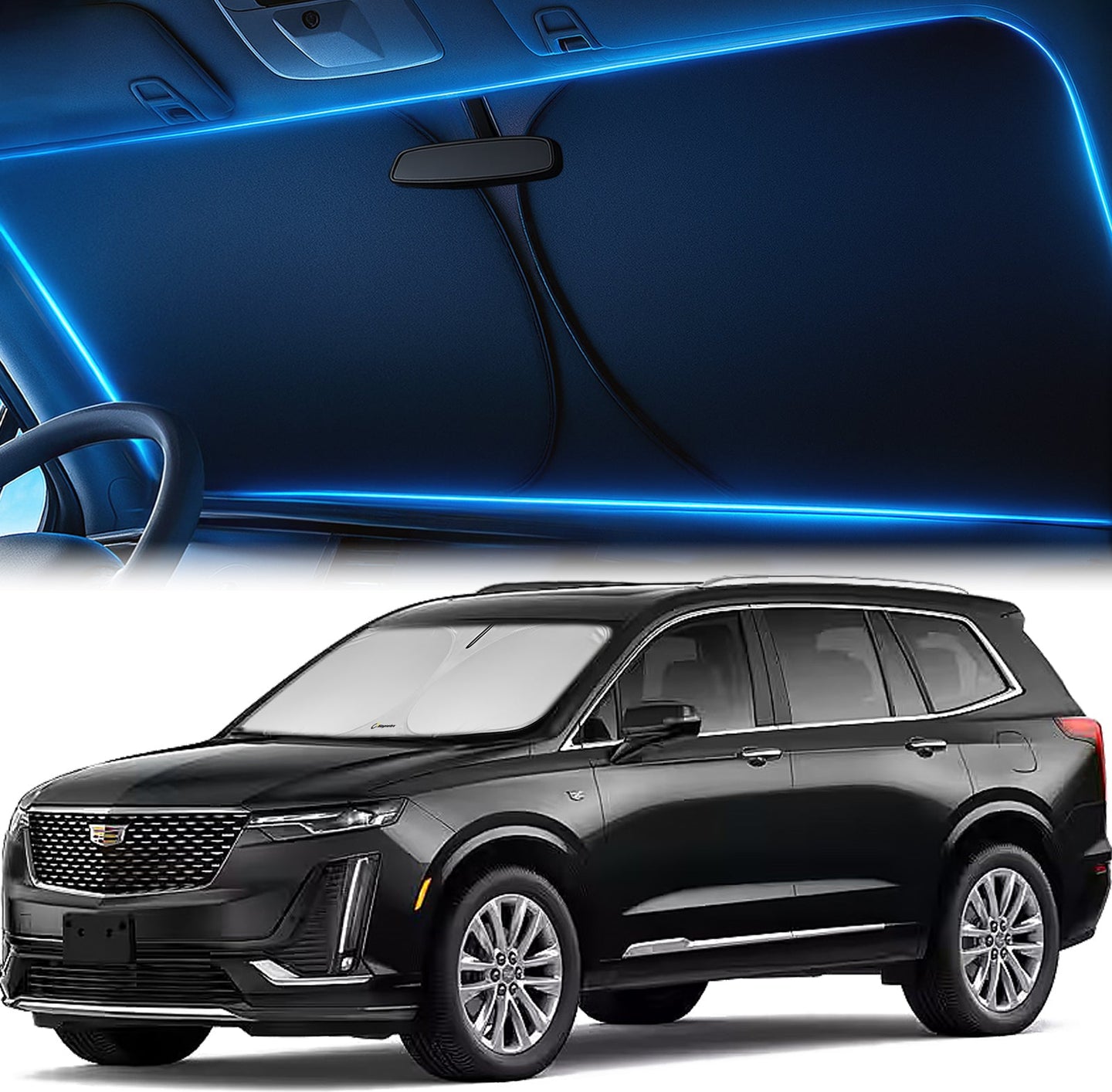Custom-Fit Windshield Sunshade for Cadillac XT6 2020-2025