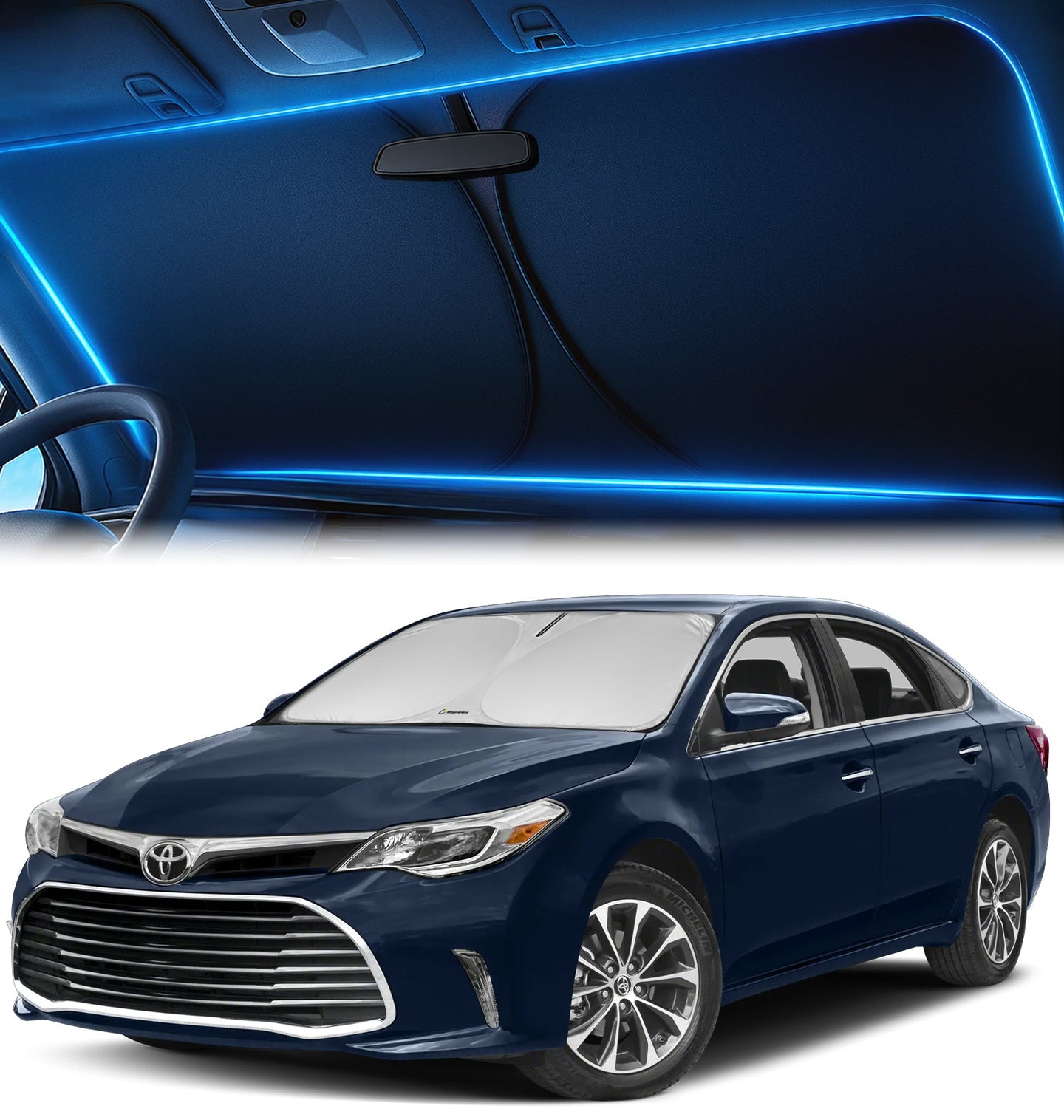 Custom-Fit Windshield Sunshade for Toyota Avalon 2013-2018