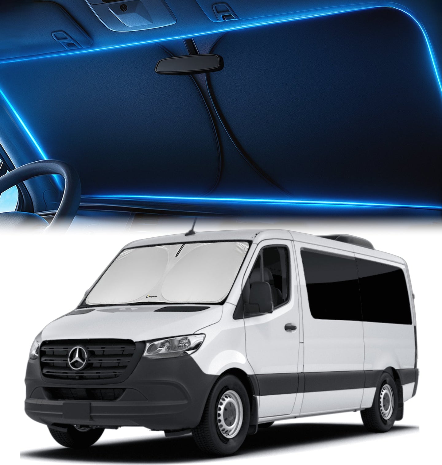 Custom-Fit Windshield Sunshade for Mercedes Sprinter 2007-2026