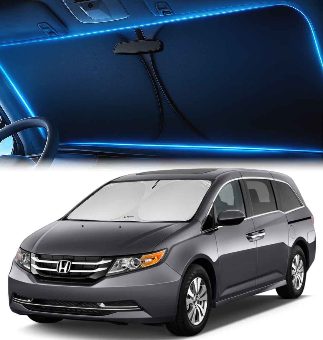 Custom-Fit Windshield Sunshade for Honda Odyssey 2011-2017