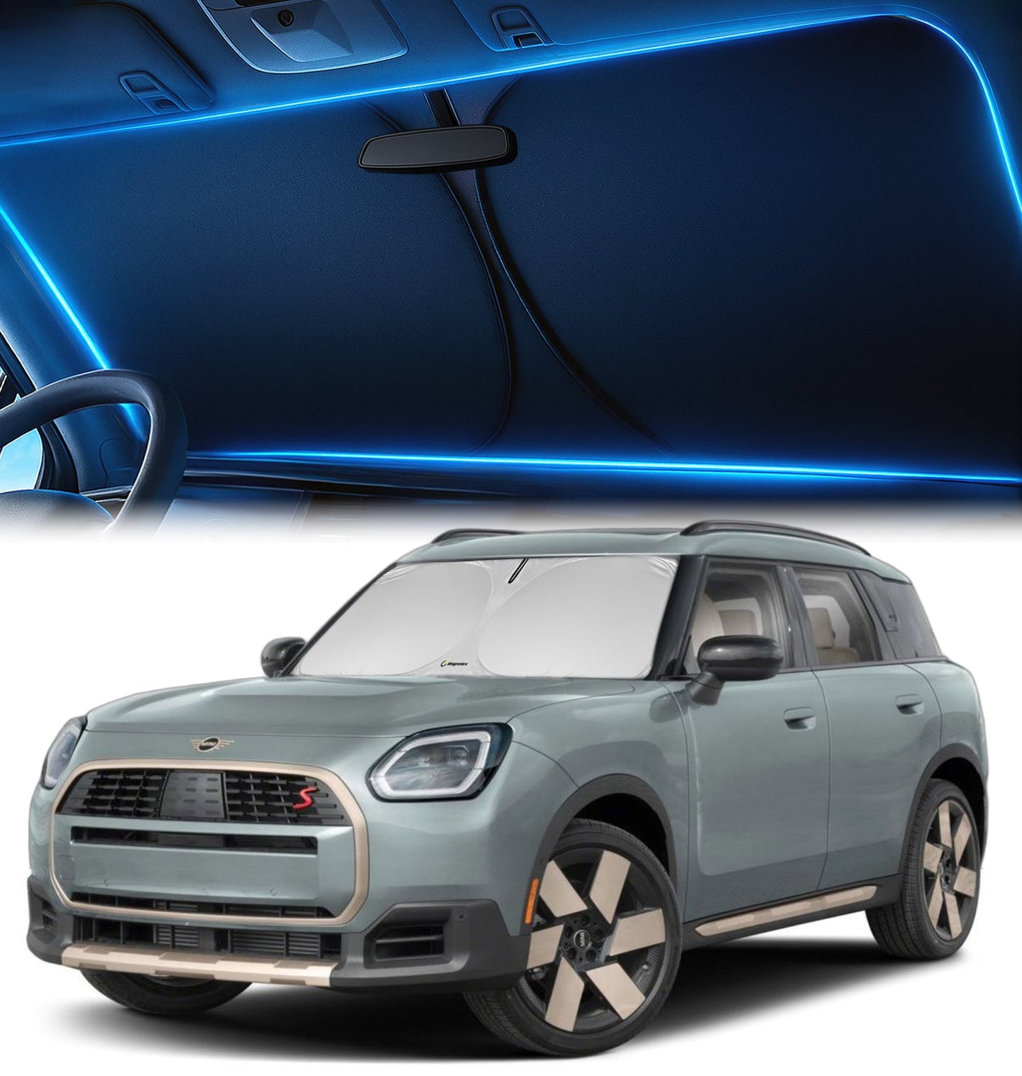Custom-Fit Windshield Sunshade for MINI Countryman 2017-2026