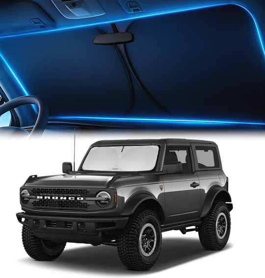 Custom-Fit Windshield Sunshade for Ford Bronco 2021-2026