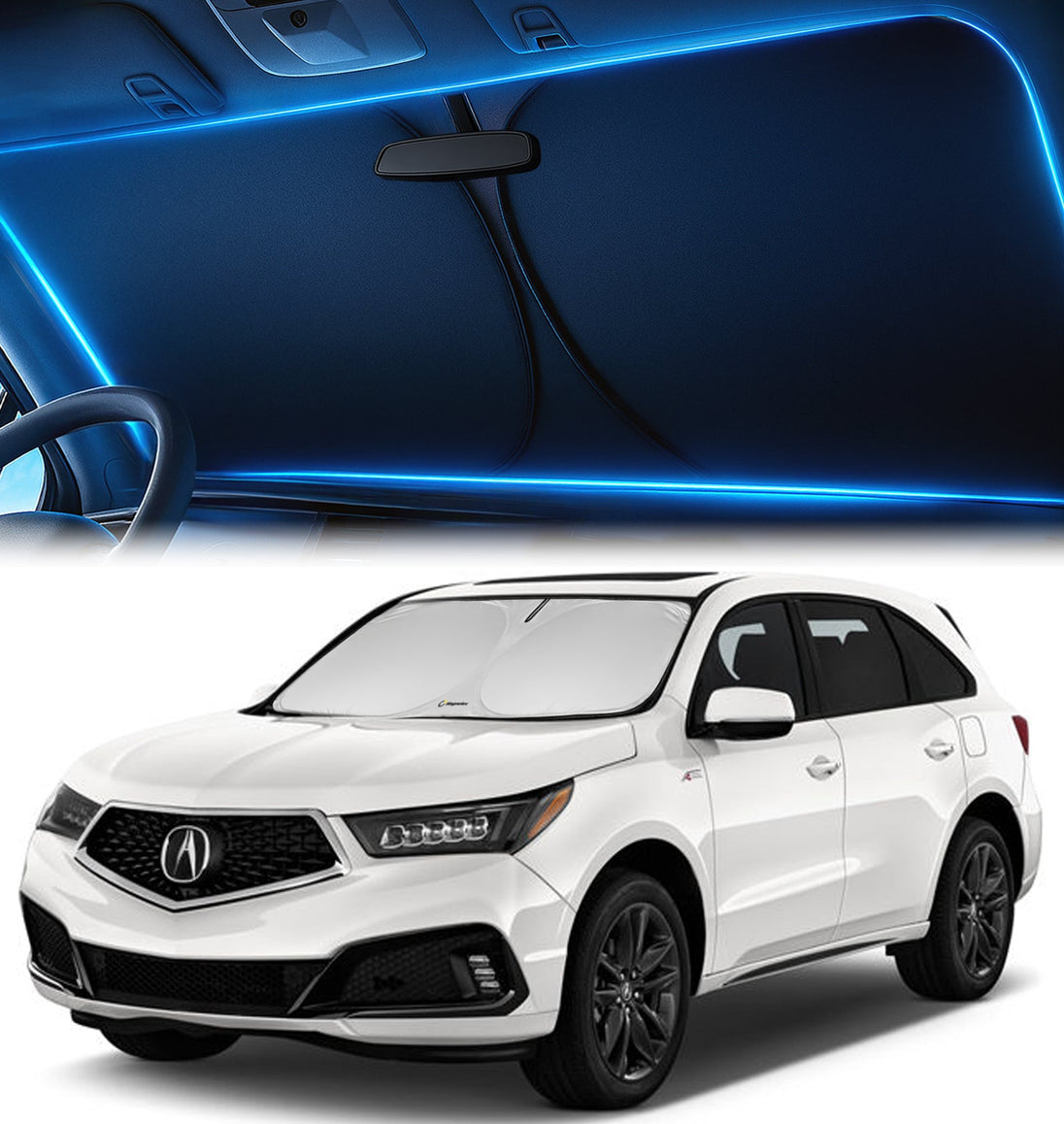 Custom-Fit Windshield Sunshade for Acura MDX 2014-2020