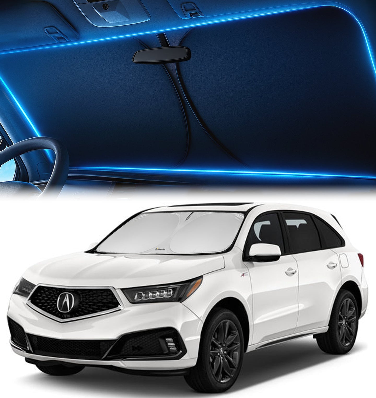 Custom-Fit Windshield Sunshade for Acura MDX 2014-2020