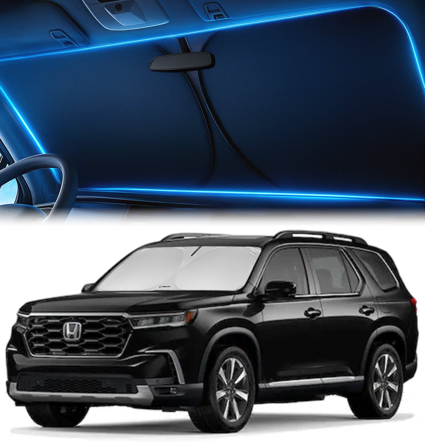 Custom-Fit Windshield Sunshade for Honda Pilot 2016-2026