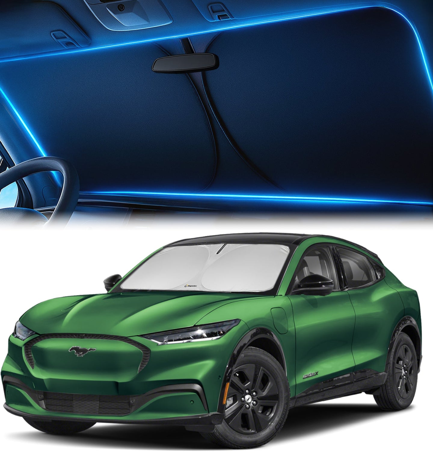 Custom-Fit Windshield Sunshade for Ford Mustang Mach-E 2021-2026