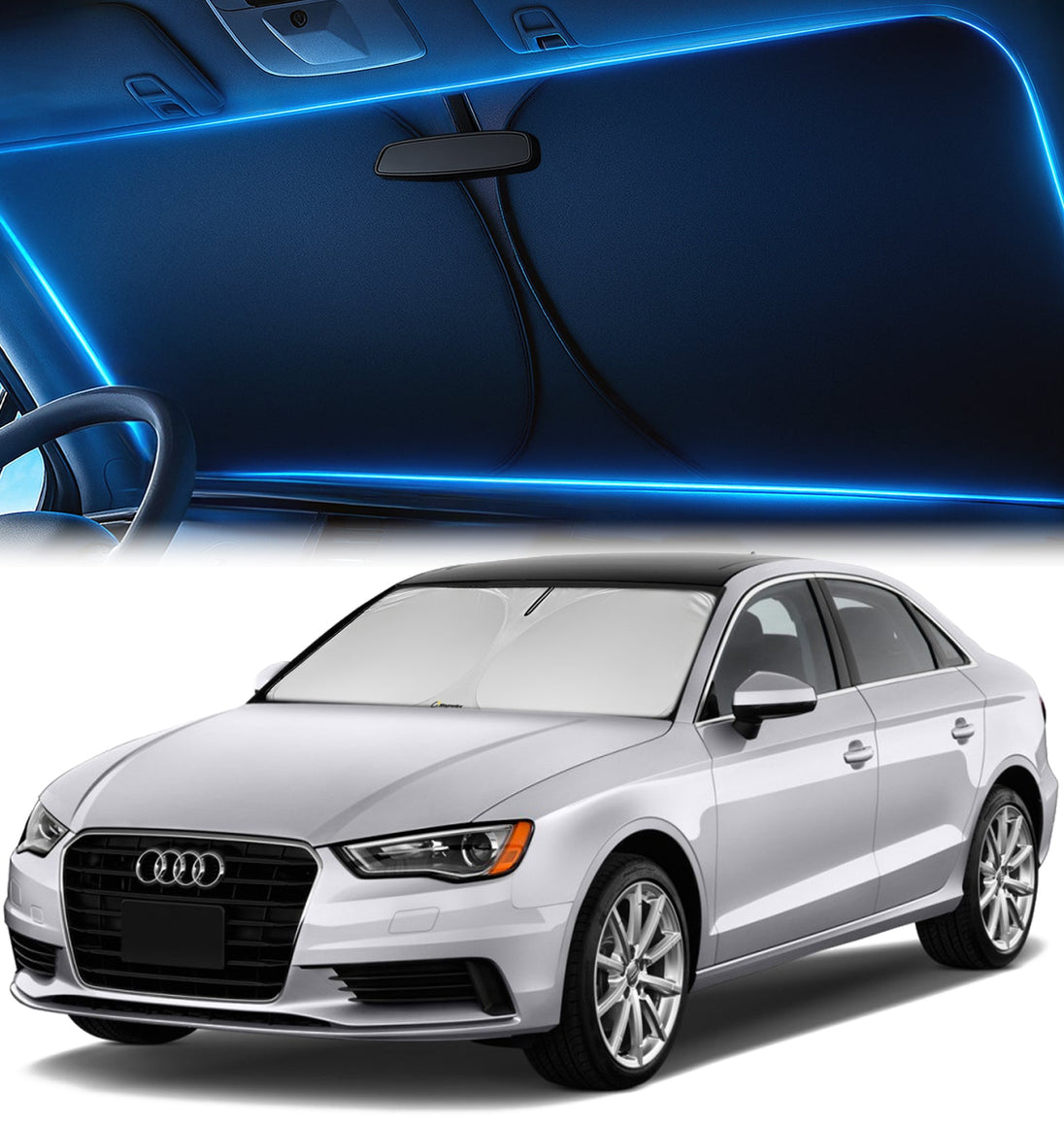 Custom-Fit Windshield Sunshade for Audi A3 2014-2020