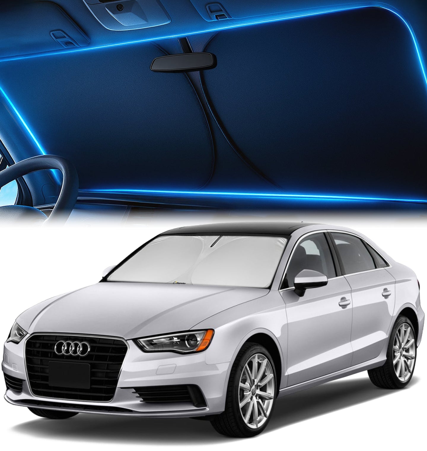 Custom-Fit Windshield Sunshade for Audi A3 2014-2020