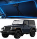 Custom-Fit Windshield Sunshade for Jeep Wrangler 1997-2017