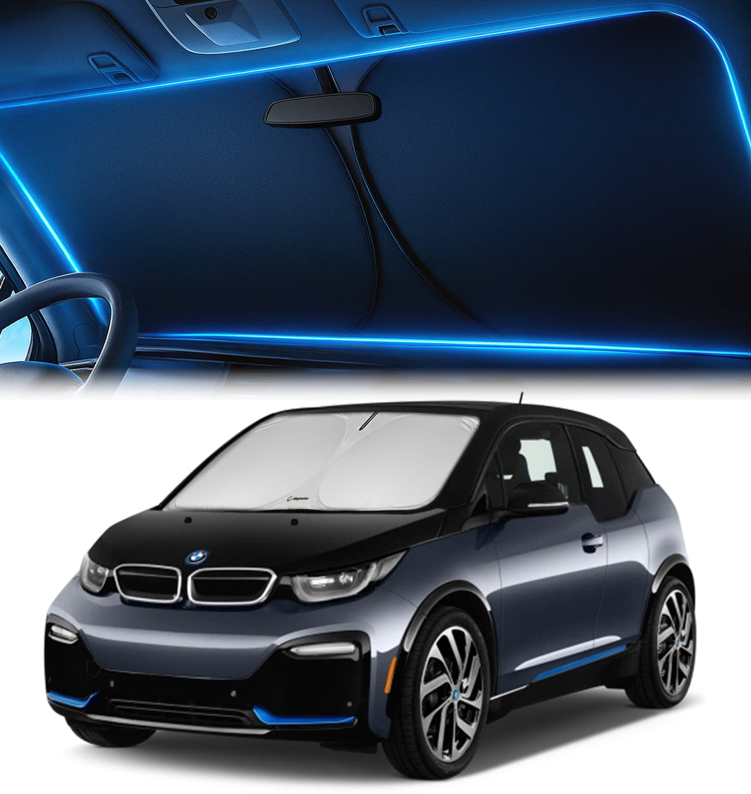 Custom-Fit Windshield Sunshade for BMW i3 2014-2022