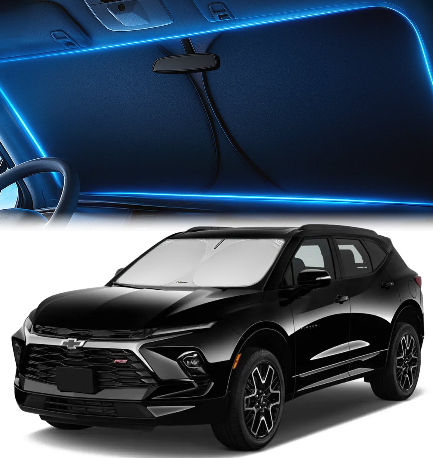Custom-Fit Windshield Sunshade for Chevrolet Blazer 2019-2024