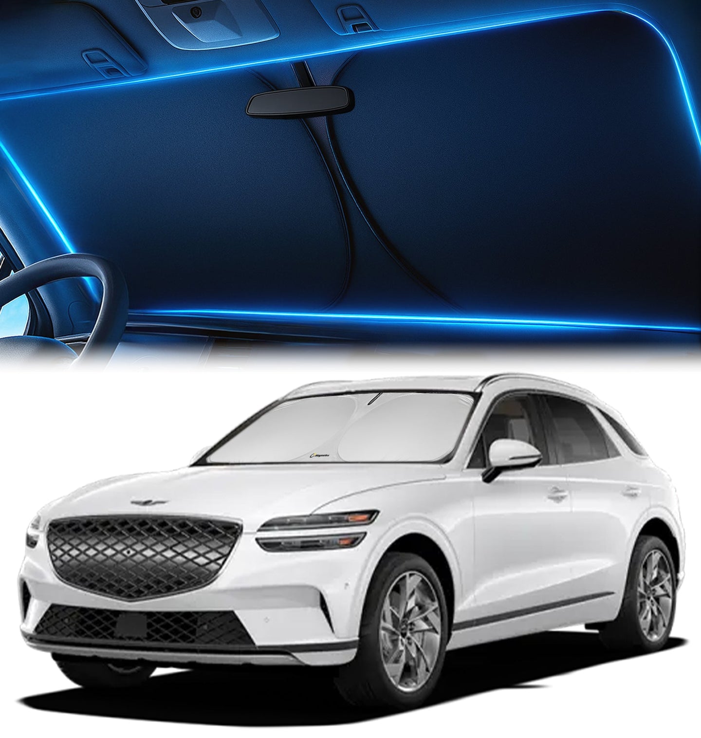 Custom-Fit Windshield Sunshade for Genesis GV70 2022-2026