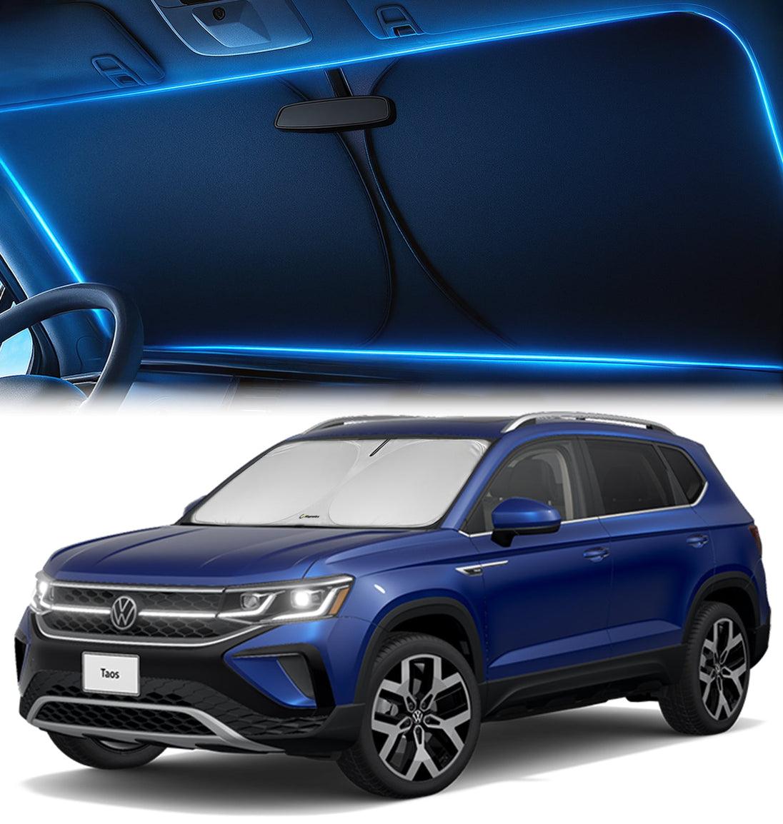 Custom-Fit Windshield Sunshade for Volkswagen Taos 2022-2026