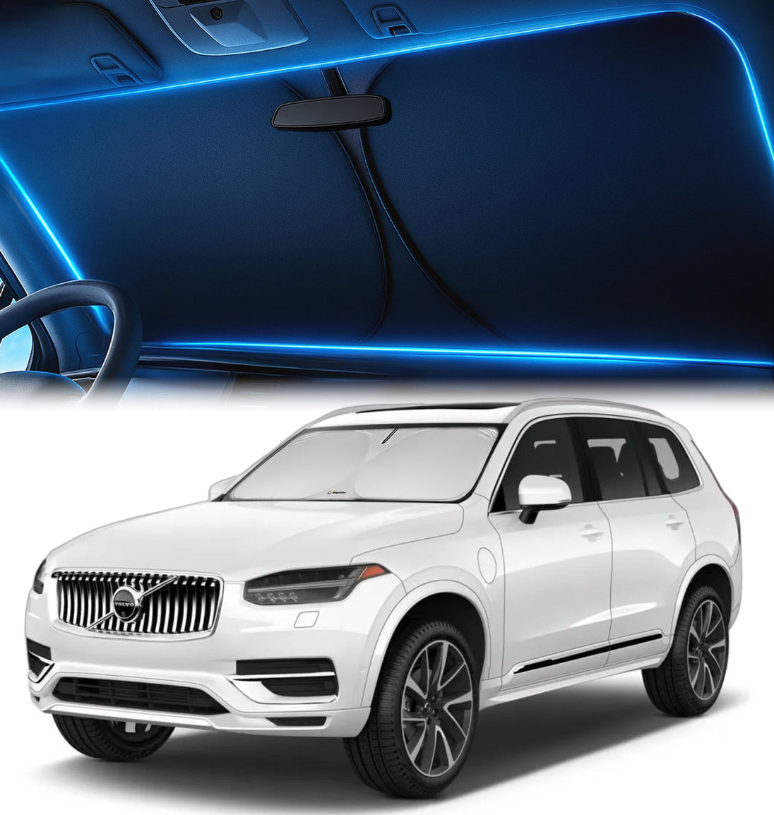 Custom-Fit Windshield Sunshade for Volvo XC90 2016-2026