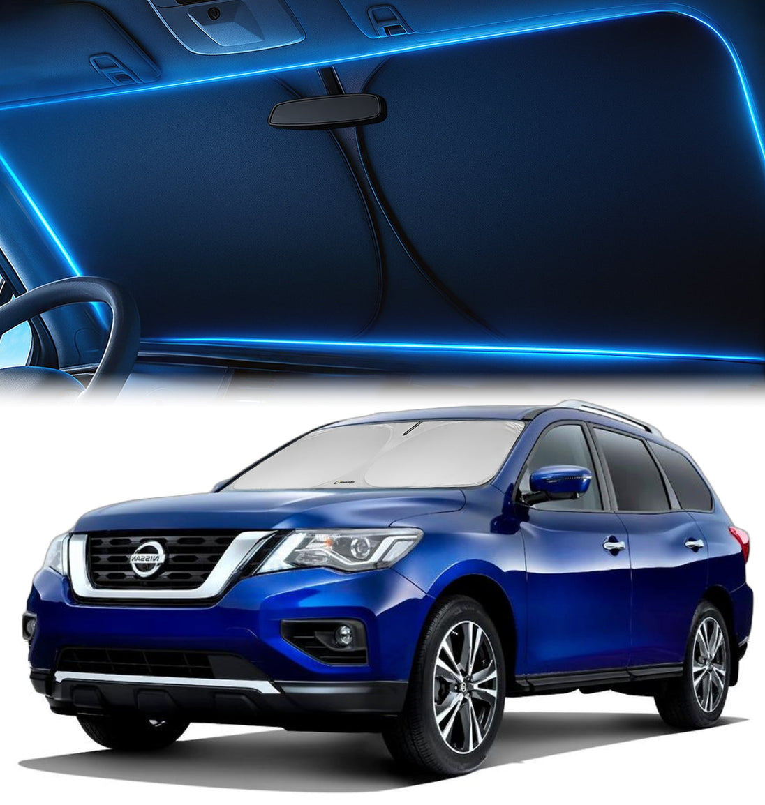 Custom-Fit Windshield Sunshade for Nissan Pathfinder 2013-2020