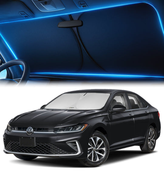Custom-Fit Windshield Sunshade for Volkswagen Jetta 2019-2026