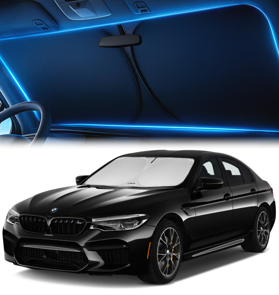 Custom-Fit Windshield Sunshade for BMW 5-Series 2017-2023
