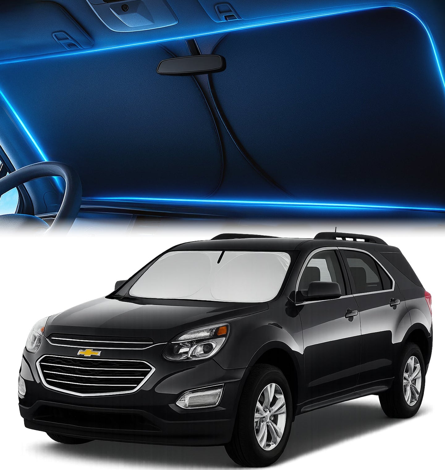 Custom-Fit Windshield Sunshade for Chevrolet Equinox 2010-2017