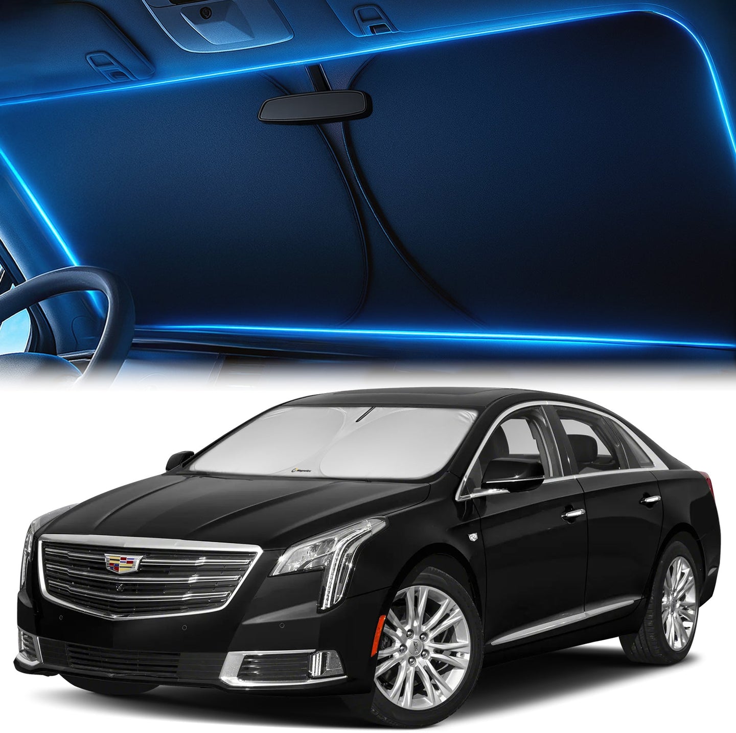 Custom-Fit Windshield Sunshade for Cadillac XTS 2013-2019