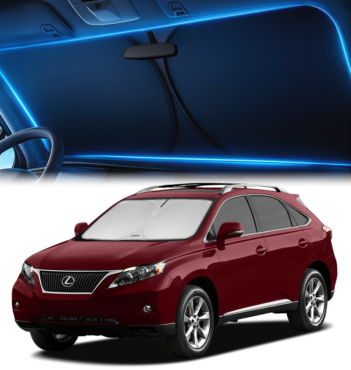 Custom-Fit Windshield Sunshade for Lexus RX 2010-2015
