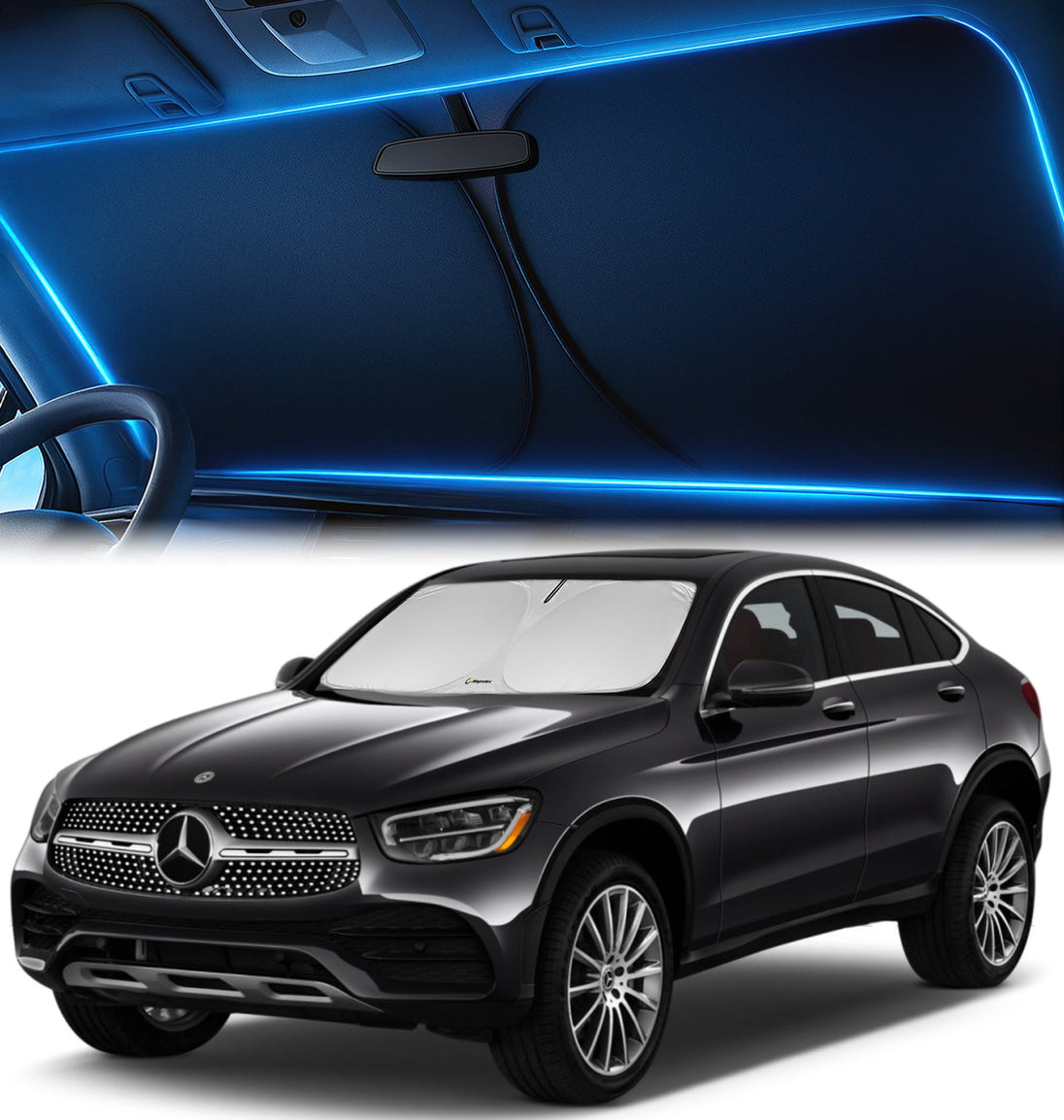 Custom-Fit Windshield Sunshade for Mercedes GLC 2016-2022